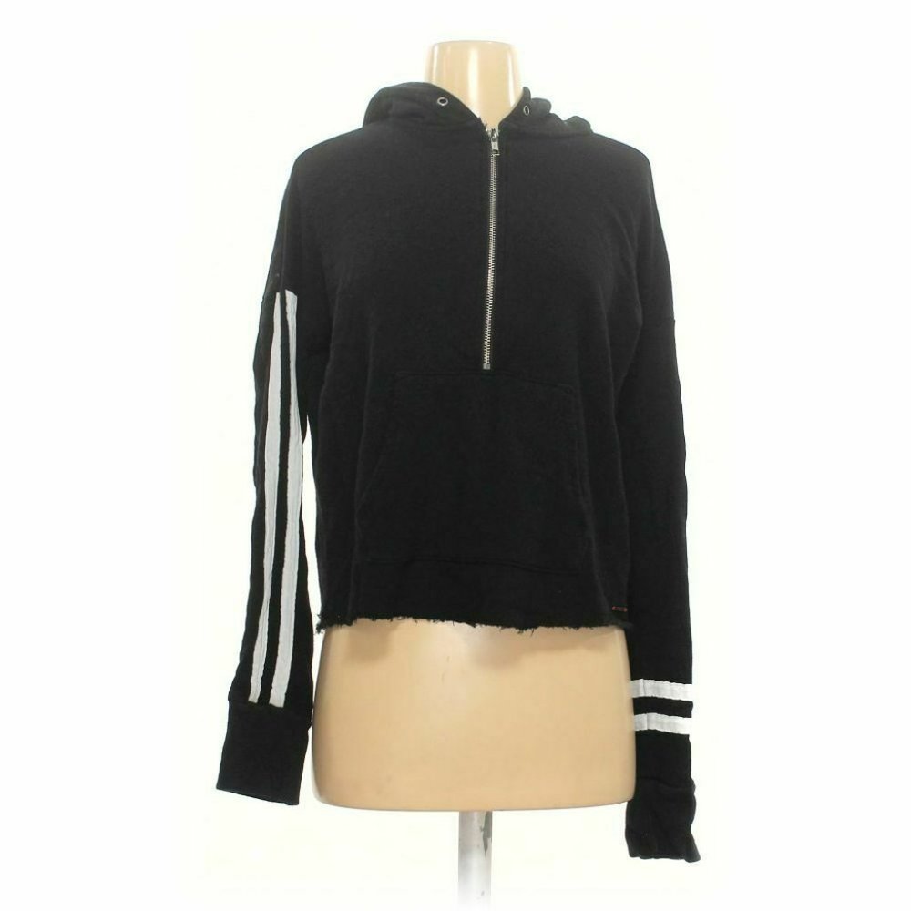 N:Philanthropy Abbie Women's Hoodie Sweatshirt size XS, black white XS